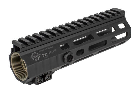 The Cross Machine Tool od 2 UHPR handguard 6.7 inch features a black anodized finish